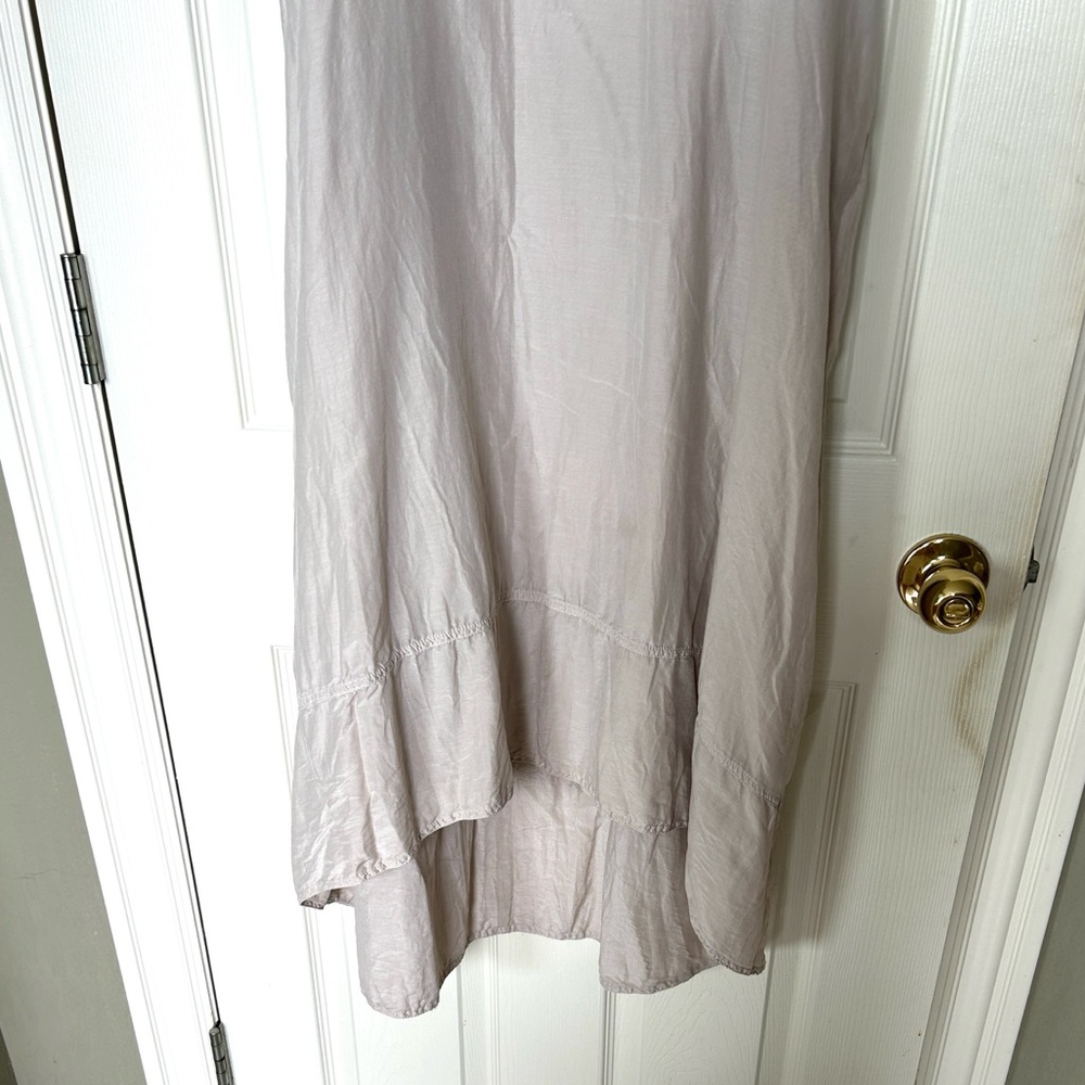 CP Shades Cotton/ Silk Sleeveless Light Taupe Dress S - Picture 4 of 8